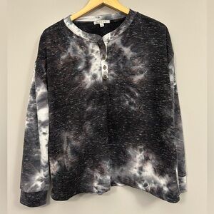 Cyrus Monochrome Space Long Sleeve Shirt Medium